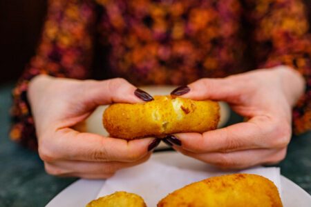 Traditional neapolitan potato crocche