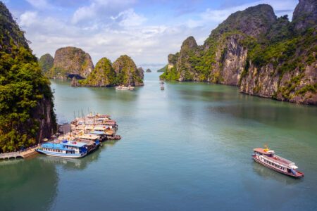 Halong Bay Cruise, boats, Hanoi, Vietnam