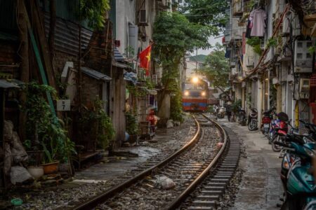 Train Street Hanoi Vietnam