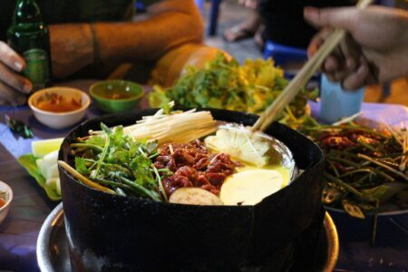 Street food, Pho soup, Hanoi, Vietnam